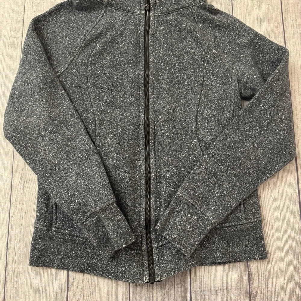 Lululemon Womens Scuba‎ Hoodie Light Fleece Luminesce Splatter Size 8